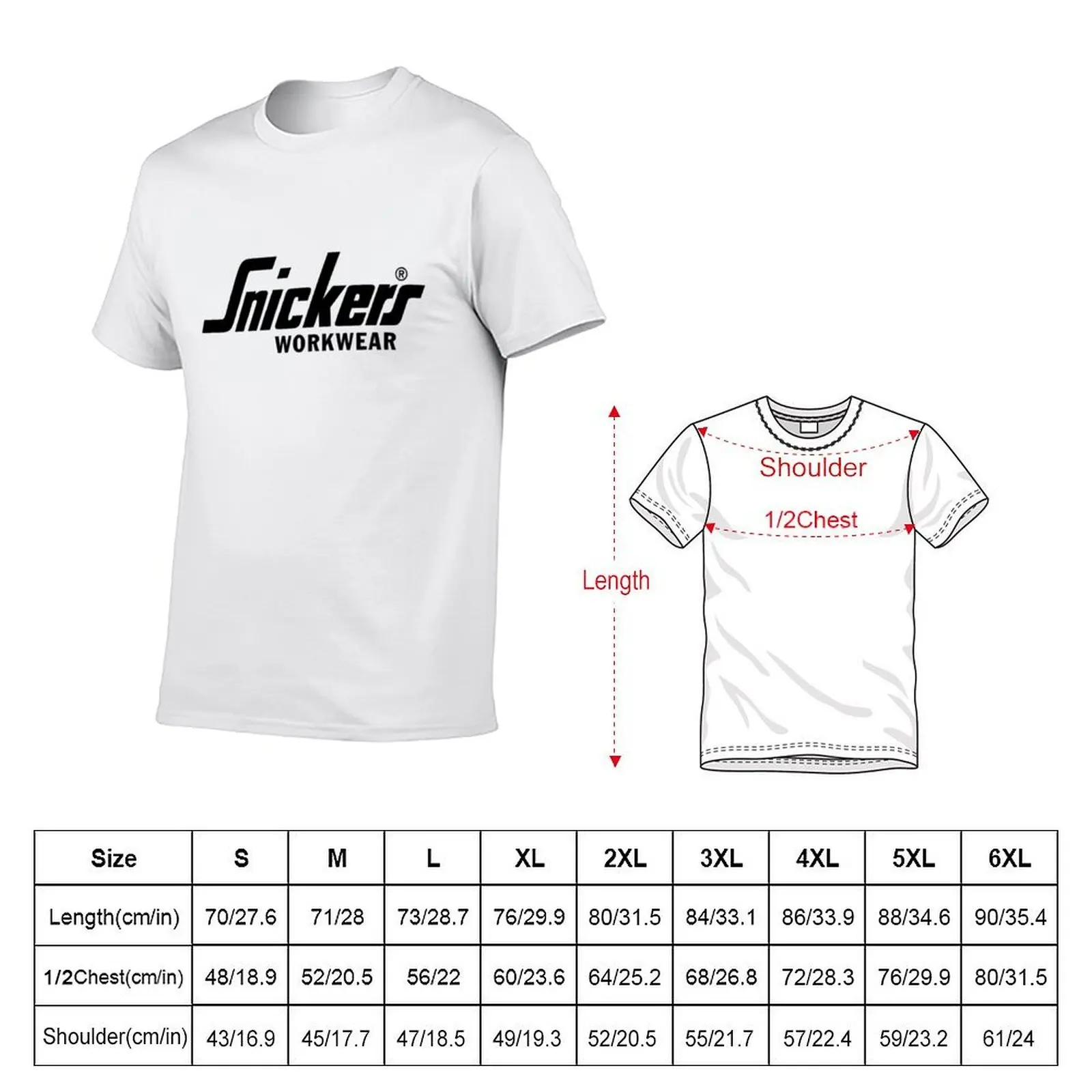 Snickers Workwear Logo T-Shirt funny t shirts cotton cotton t shirts high quality T-Shirt