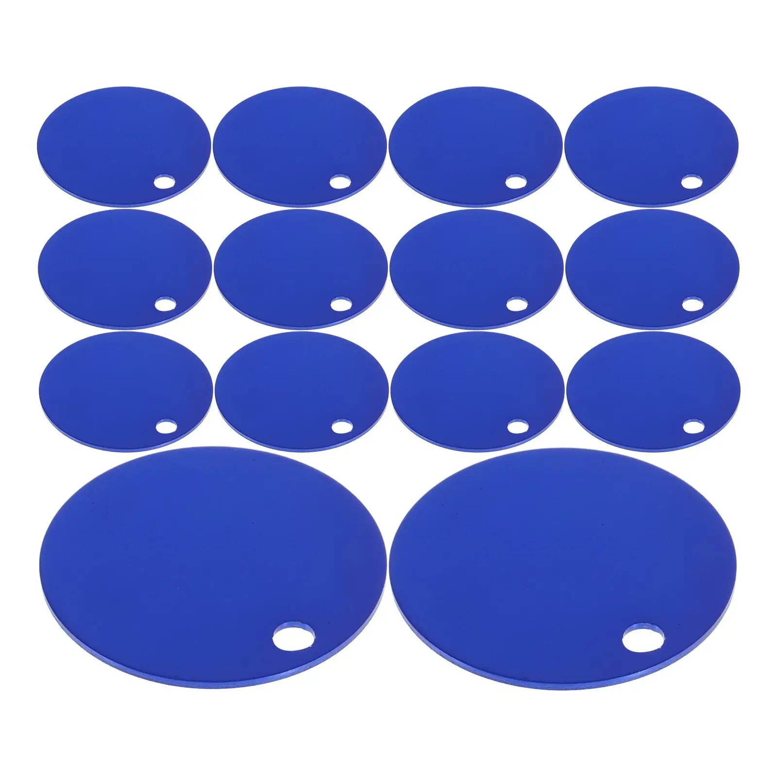 

25 Pcs Aluminum Tag Pendant Blank 35mm Round DIY Engraving Dog Cat Pet Labels Jewelry Making Supplies Black Color