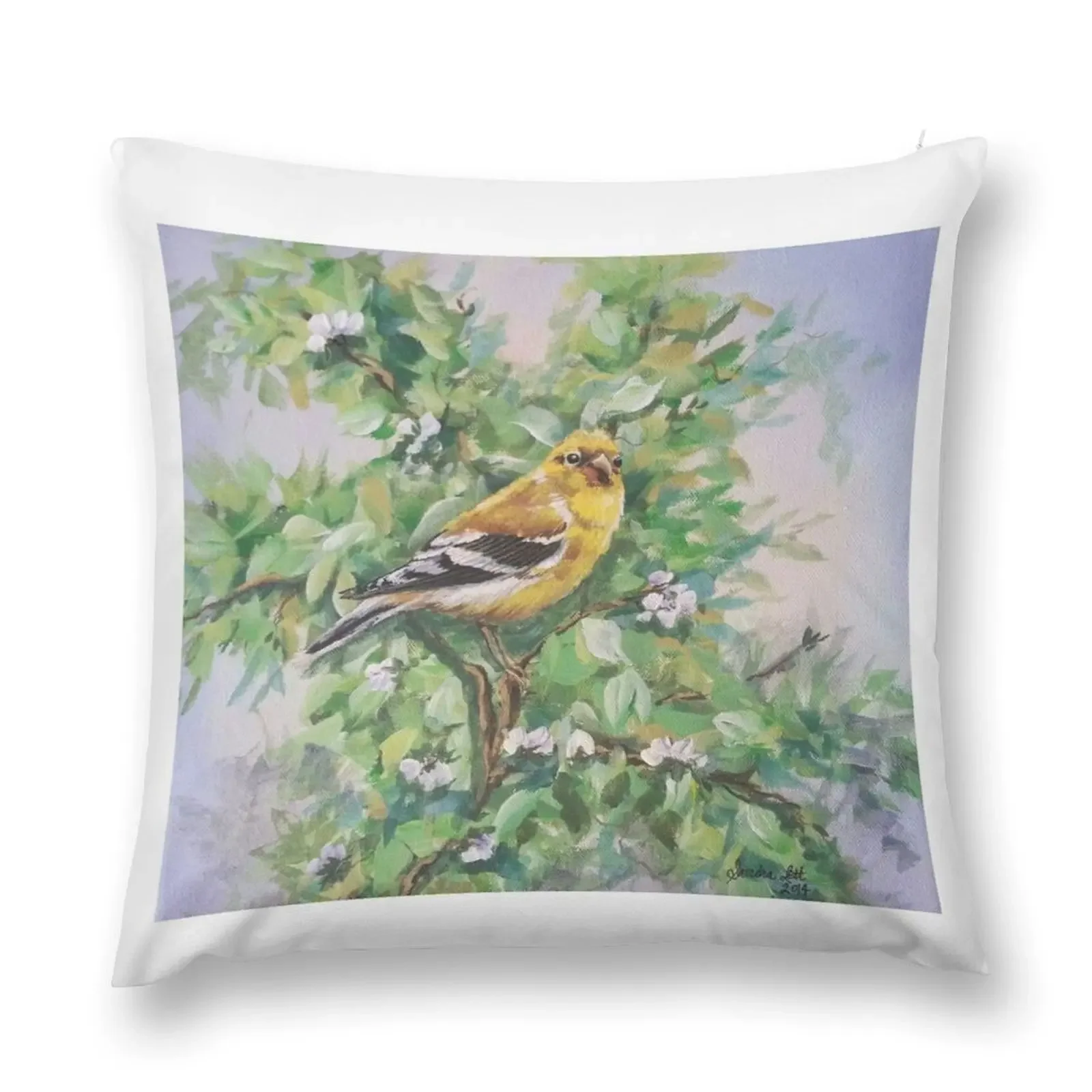 Female Goldfinch Throw Pillow Pillowcase Cushion pillow cover christmas covers for pillows Pillow Case Christmas