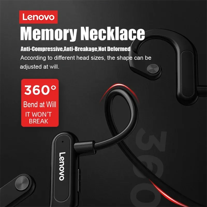 เดิม Lenovo X3 Pro X7 X4 Bone Conduction หูฟังบลูทูธ 5.3 Hifi หูฟังชุดหูฟังไร้สายพร้อมไมโครโฟนหูฟังกีฬา