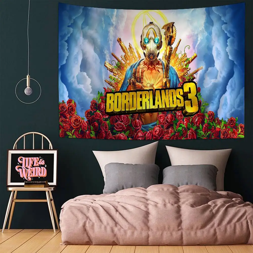 لعبة B-borderlands-s 3 نسيج ملون للتعليق على الحائط التارو الهبي سجاد الحائط النوم جدار ديكور فني