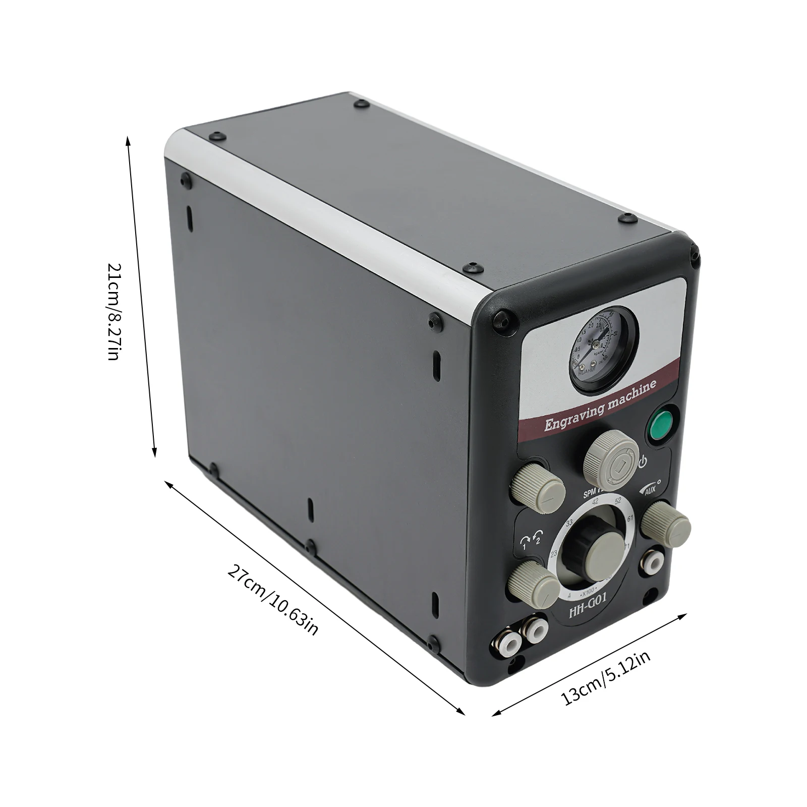 Pneumatische Graviermaschine 8000 U/min, Doppelkopf-Graviermaschine mit pneumatischem Antrieb, Schmuckwerkzeuge für den privaten/gewerblichen Gebrauch – Detail 2