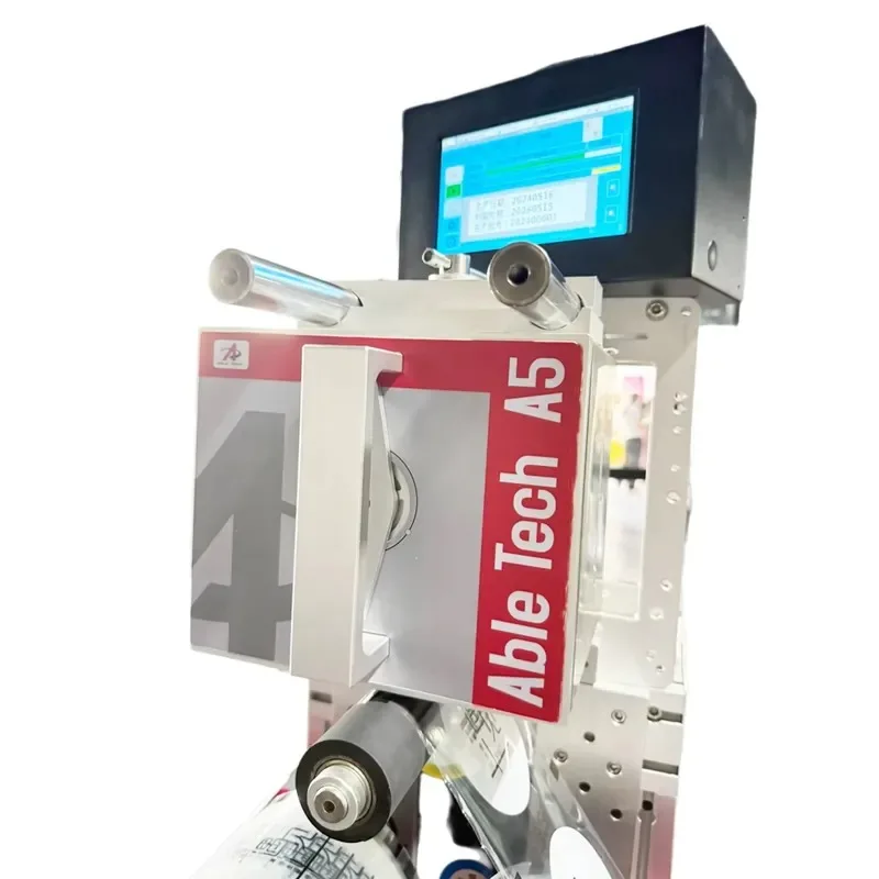 VFFS TTO Printer A5 32mm 53mm Datador Termo Transferencia Industrial Batch Code Printing Machine