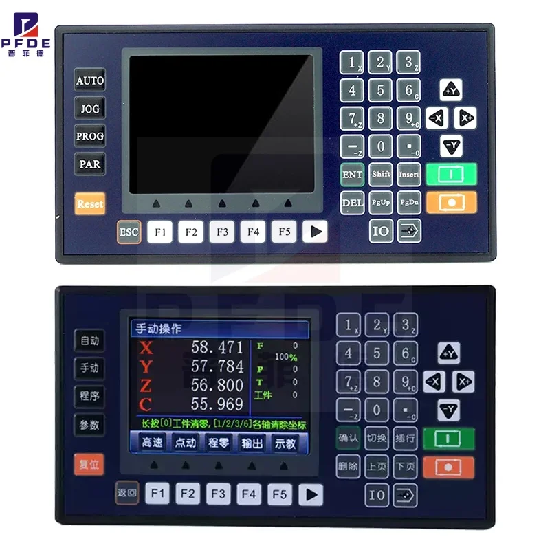 NEW TC55V Motion Controller 1-4 Axis 150KHZ Speed Control Programmable 24V input/output Servo Stepper Control Panel For CNC