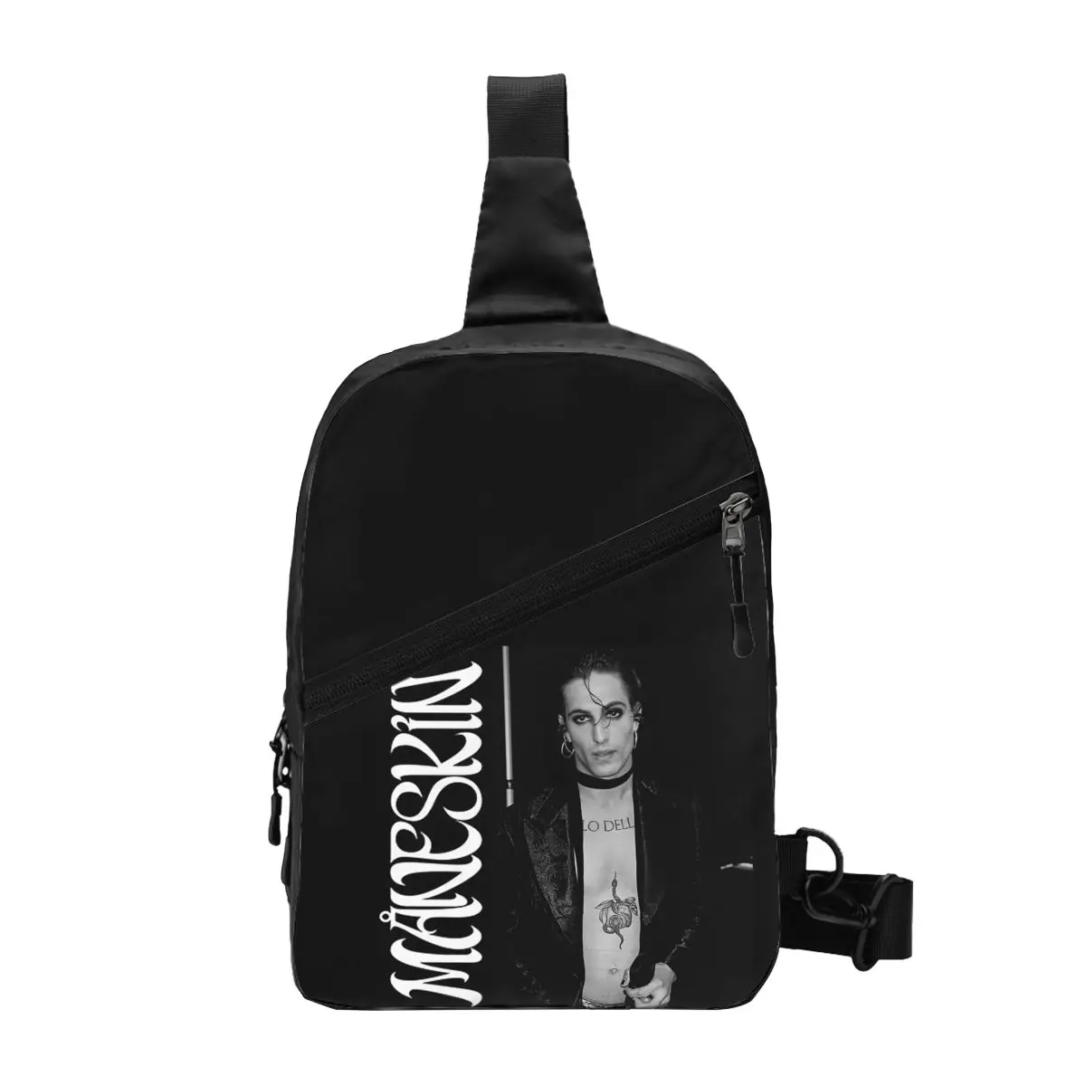 

Damiano David Maneskin Chest Bag Men Sling Crossbody Backpack Chest Bag Traveling Hiking Daypack Shoulder Bag