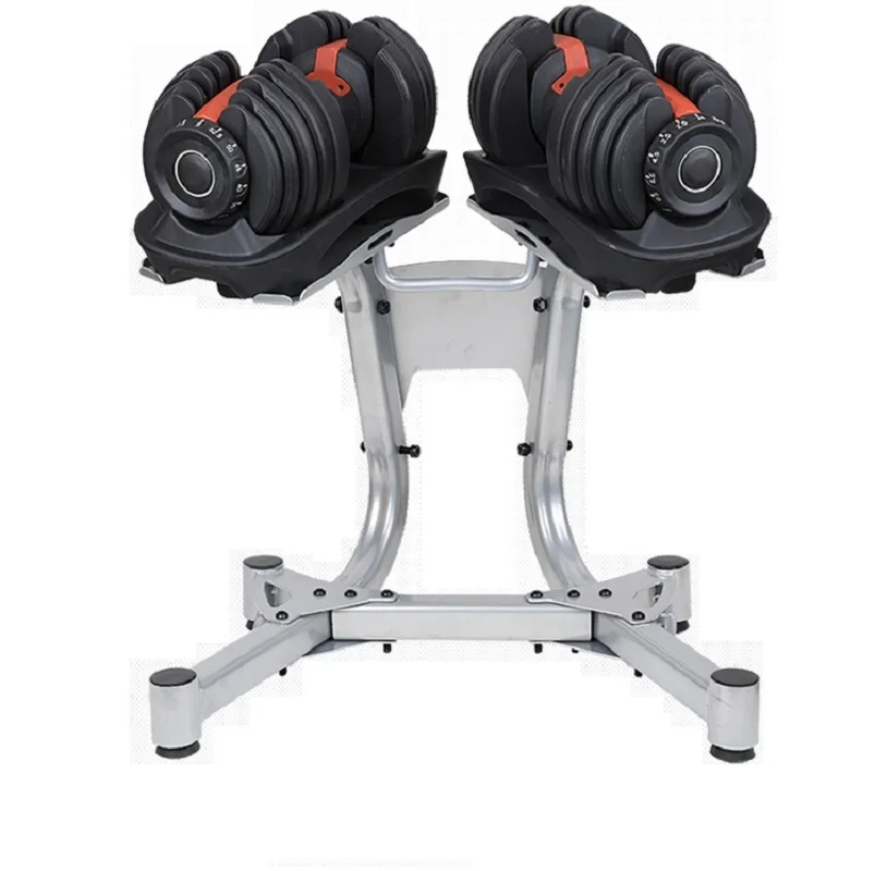 Adjustable Dumbbell Set 52.5lb /24kg Workout Weight Lifting Muscle Exercise Gym Home Fitness Equipment With Rack