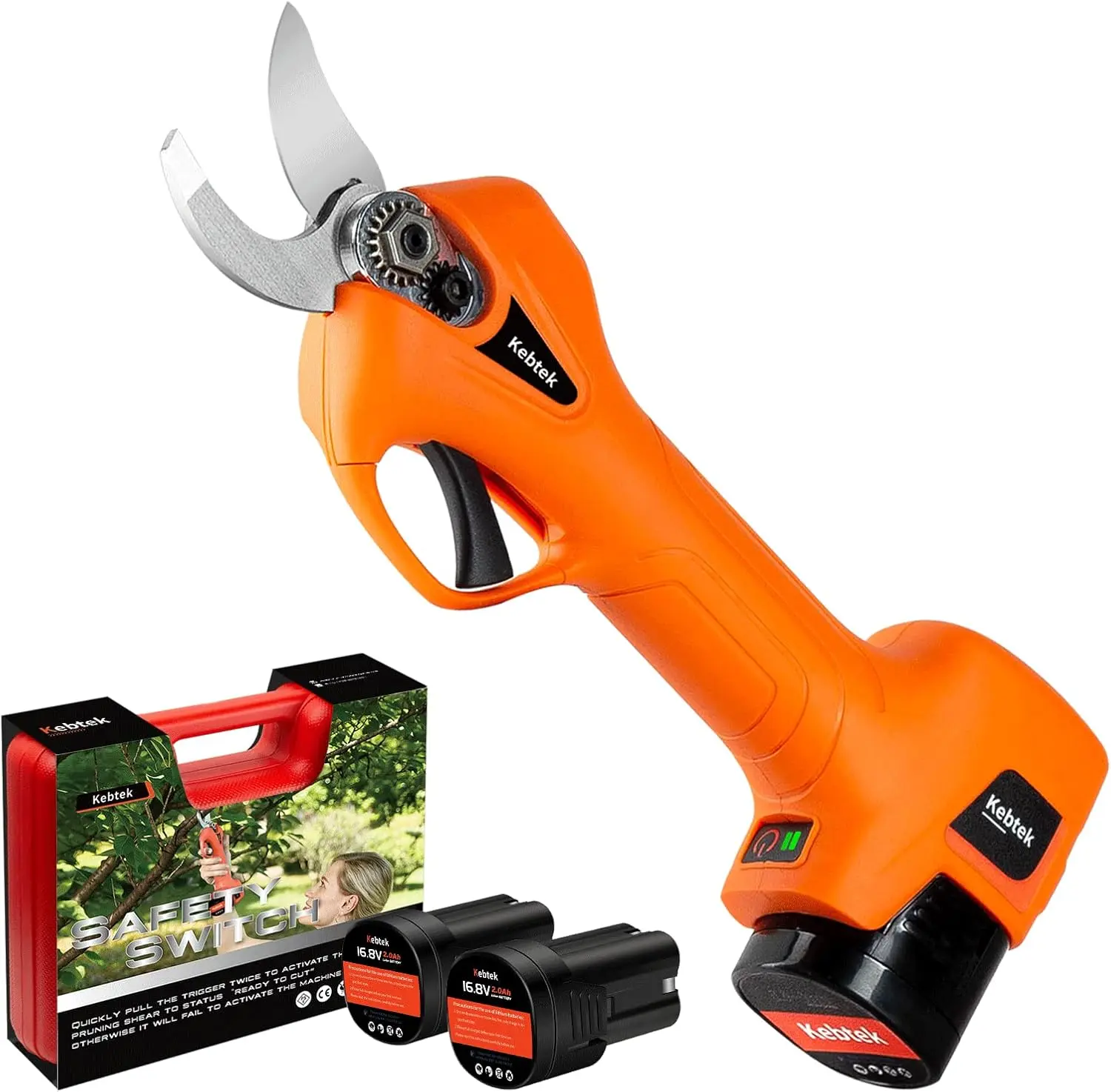 

Cordless Electric Pruner Portable Powered Rechargeable Batteries Cutting Diameter 25MM