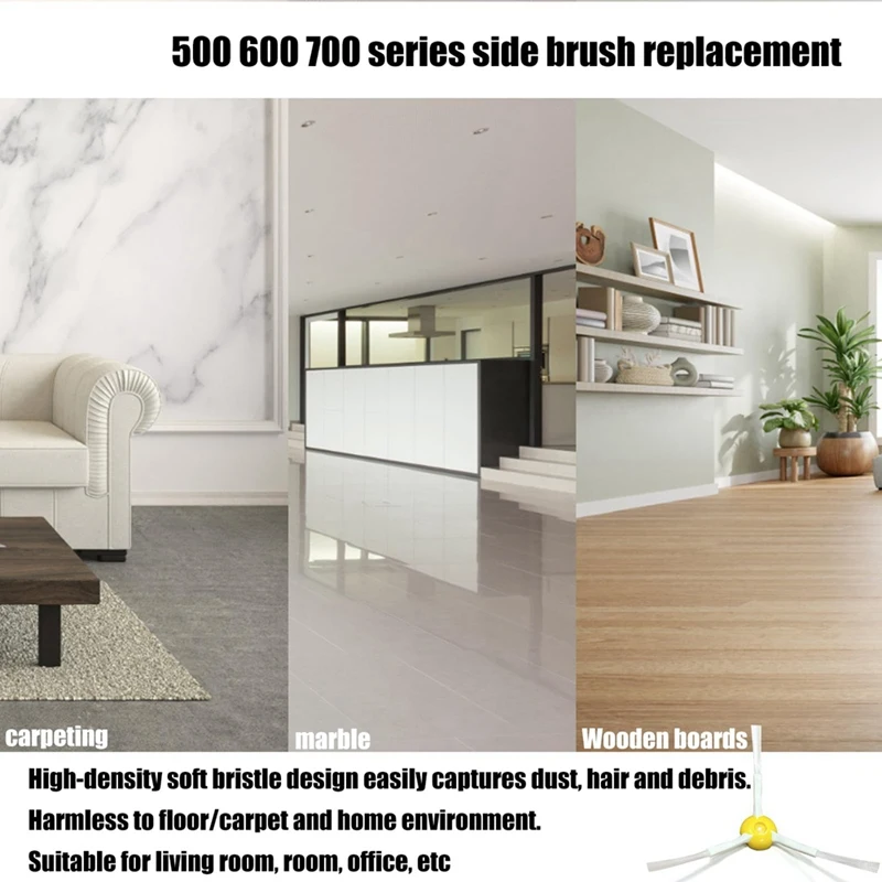 AGOUP Zijborstel Vervanging Voor Irobot Roomba 500 600 700 Serie 692 694 680 660 Vervangende Onderdelen Stofzuiger accessoires