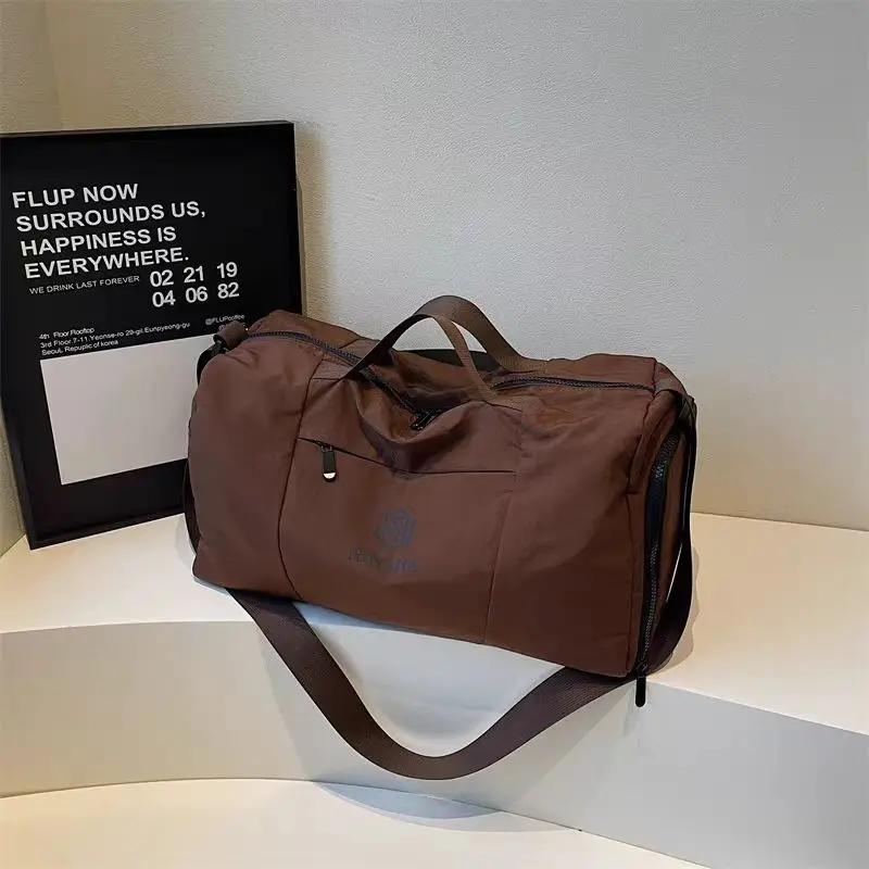 

Hot Selling Solid Color Nylon Large Capacity Travel Bag Fashionable Crossbody Bag 2025 New Casual Tote Bag Handbag Bolsas