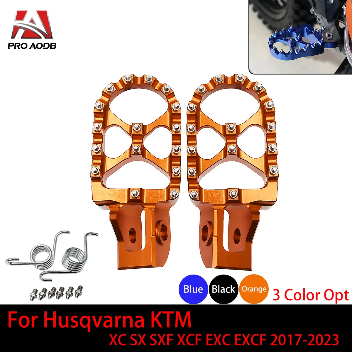 

Footrest Foot Pegs Footpegs Rests Pedals For KTM Gas Gas Husqvarna FC TX FX TC TE 125-501 2016-2023 Motorcycle Accessories