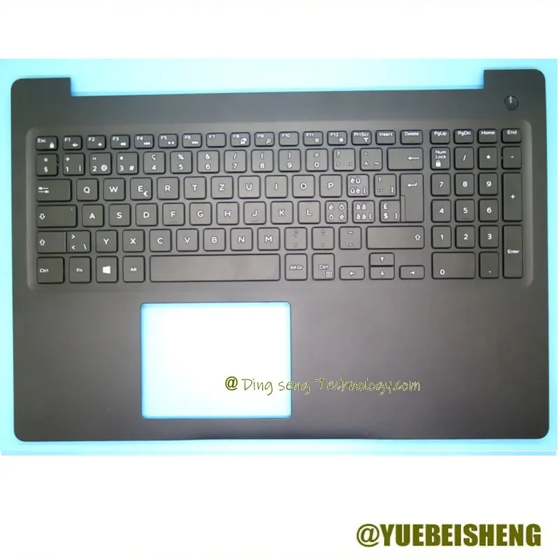 

YUEBEISHENG New/org for DELL Latitude 3590 L3590 E3590 Palmrest IT CZ keyboard upper cover C shell