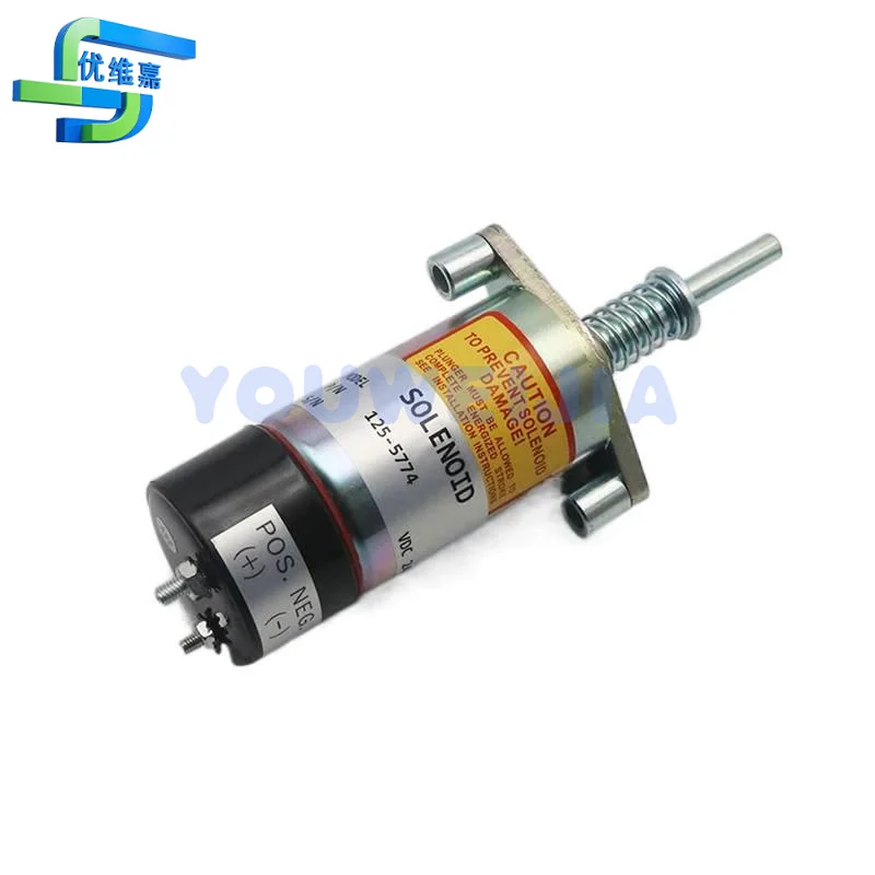 

125-5774 24v 125-5773 12v Соленоидный клапан отключения двигателя для двигателей CAT E3406 E3406B E3306 E235D E245D