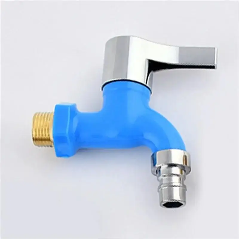 Garden Balcony Water Tap Male Thread Wall Mount Washing Machine Faucet Plastic Water Hose Quick Connector