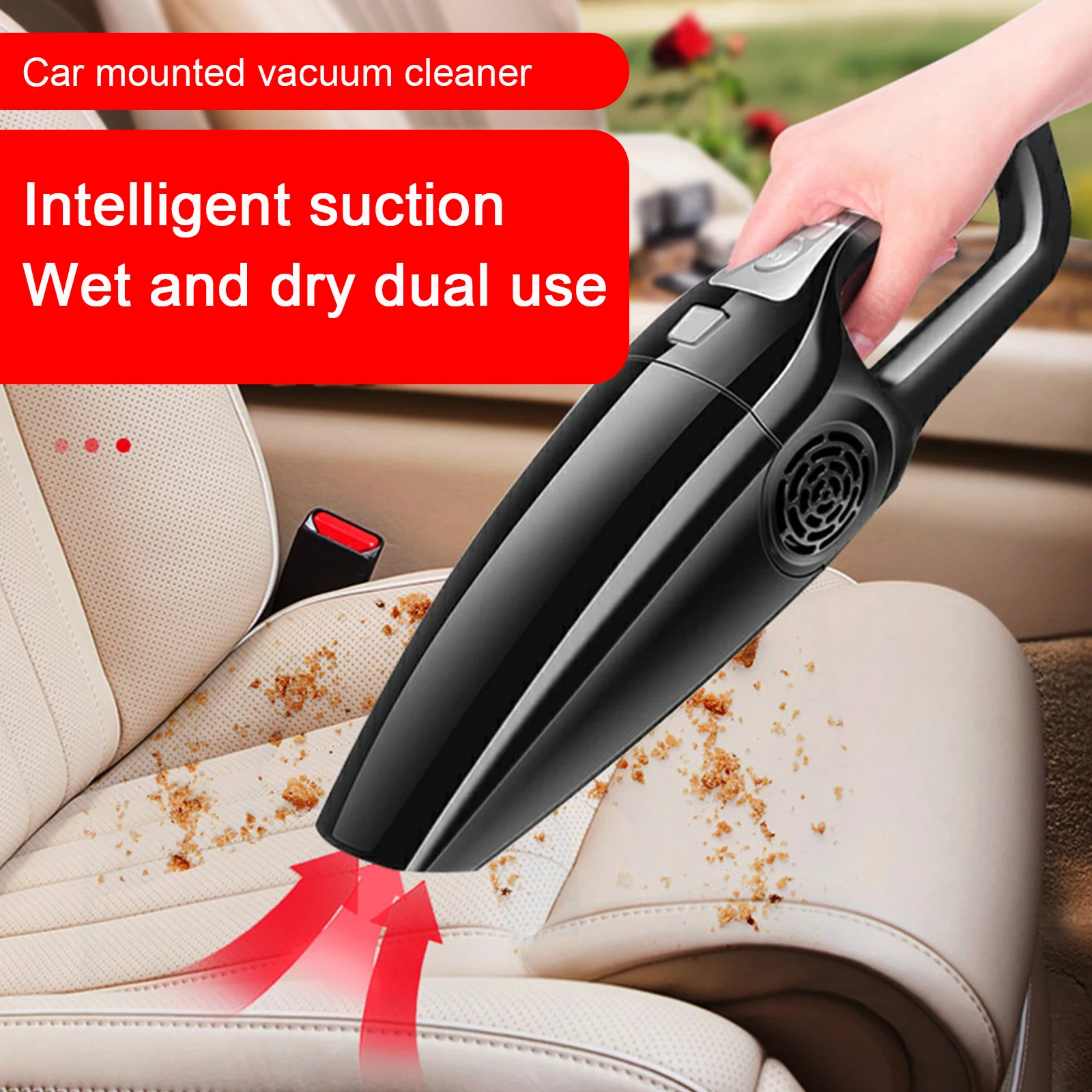 

12V 120W Car Handheld Mini Vacuum Cleaners High Suction Wet And Dry Dual-use Vacuum Cleaner Portable Car Accessories