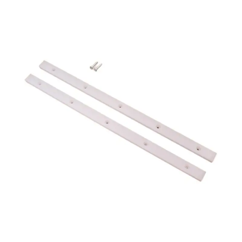 Prowadnice do rowków ukośnych BYBS, 4 sztuki, do prowadzenia naślizgu do piły stołowej - listwa ukośna UHMW z wstępnie nawierconymi otworami i śrubami, idealna do szyn U