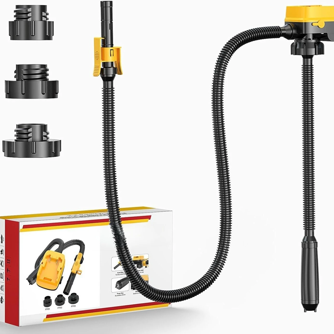 3.2 gallons/minute portable fuel pump, 18V electric