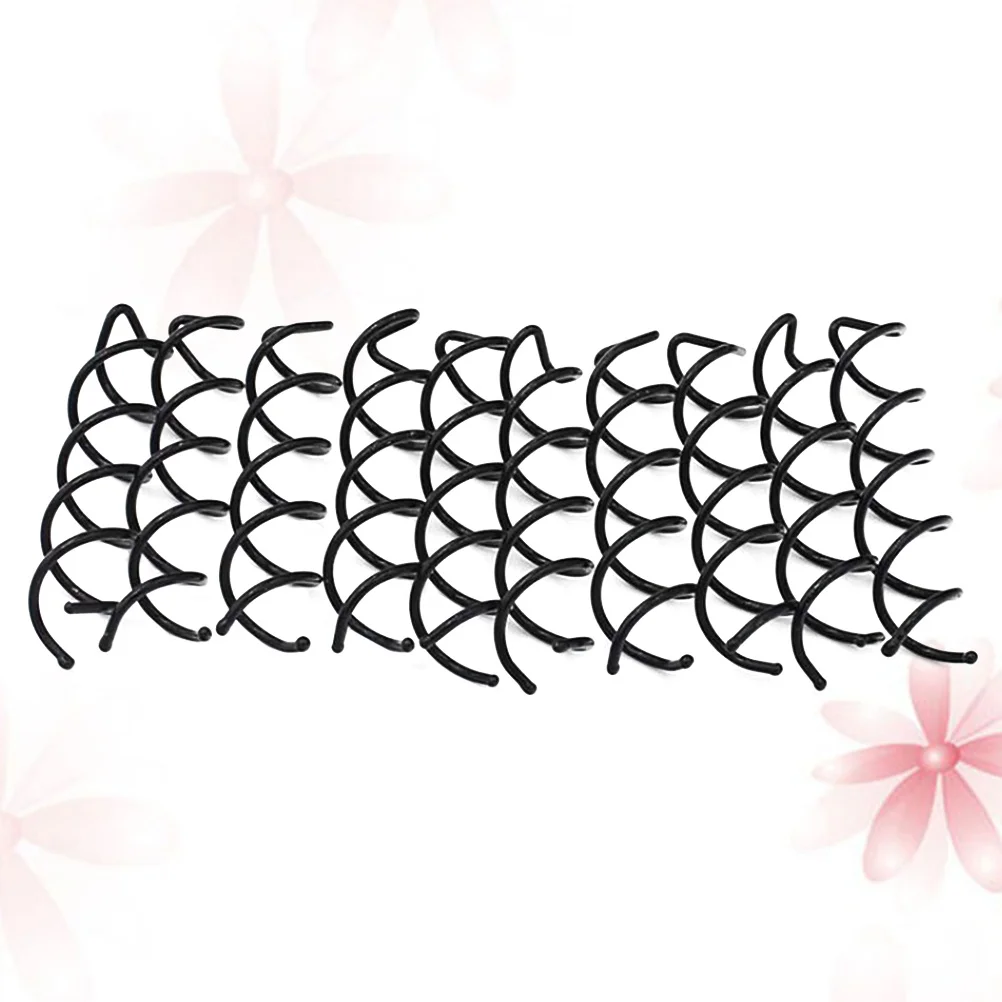 

10 шт., спиральные заколки для волос, черные металлические винты, заколки для волос с закругленным шариковым верхом, удобные, не царапающиеся, для ежедневной прически, школы