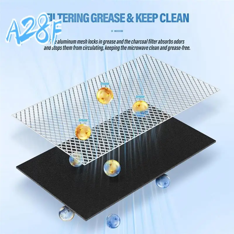 

A28F-8PCS Microwave Charcoal Filter Parts Accessories For GE JX81C WB02X10776 Microwave Filter For Kitchen Air Carbon Filter