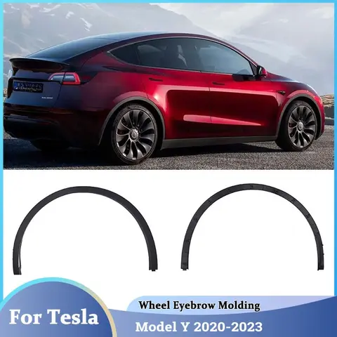 Tesla Model Y 2020-2023 아치 휠 눈썹 머드가드 립 프로텍터 커버 1494185 -00-B 1494161 -00-B 1494186 -00-B 1494162 -00-B