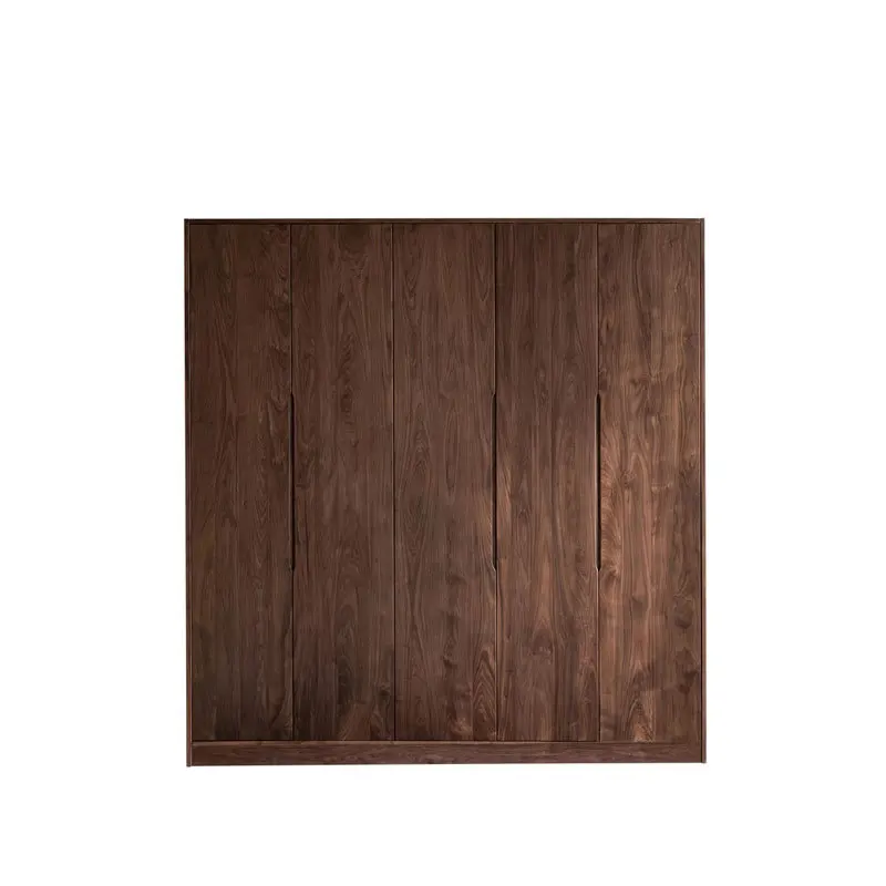 

North American black walnut wardrobe, bedroom cloakroom, solid wood wardrobe, oak cherry wood Nordic whole house customization