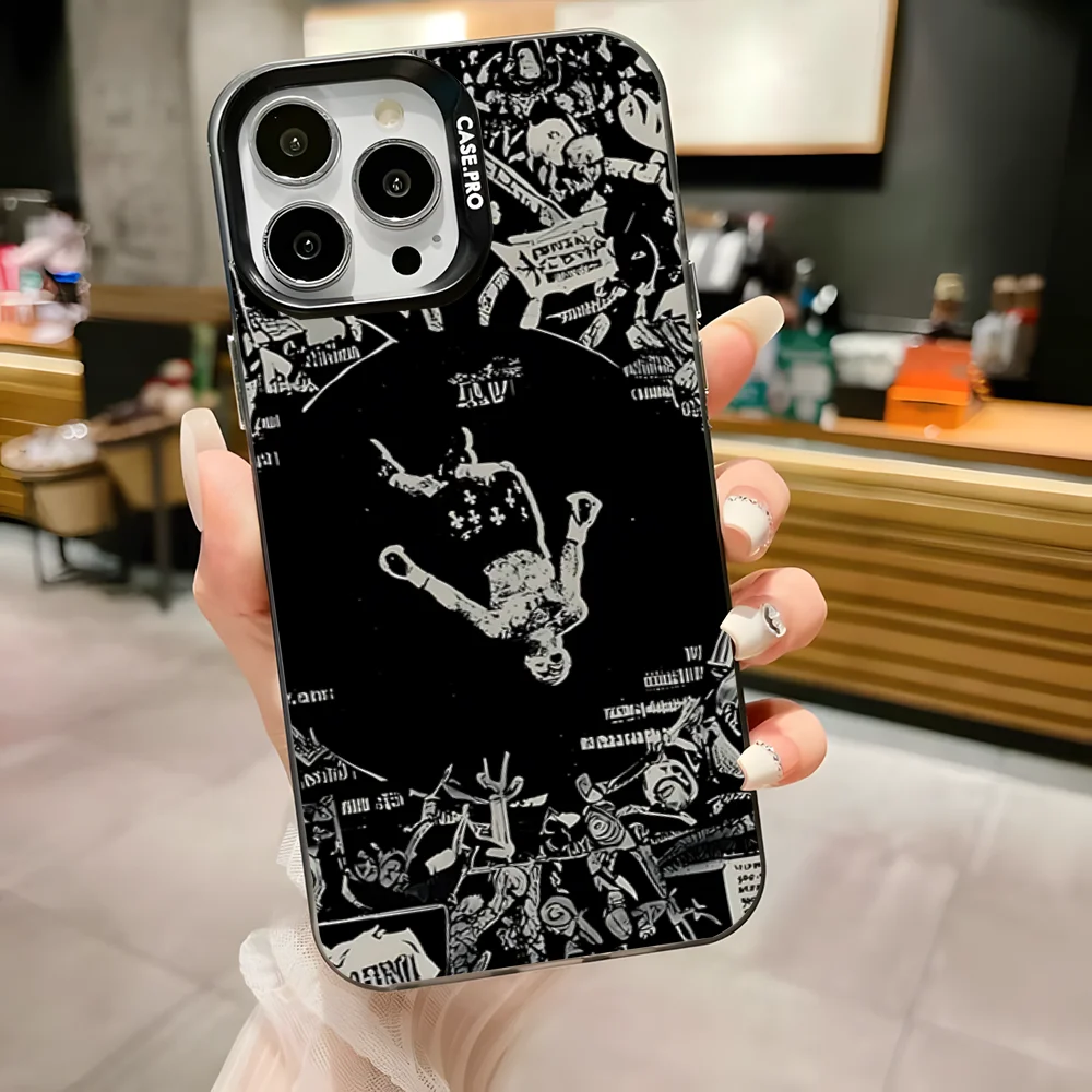 حافظة هاتف Gervonta Peso Pluma لهاتف iPhone 16,15,14,13,12,11,Pro,Max,Plus, Mini,XS,SE مضادة للسقوط باللون الأسود غير اللامع