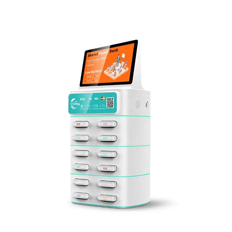 Shared power bank 12 Slot Wifi Oem Phone Charging Battery Pack Vending machine Battery 6000mah Efficient Charging Station