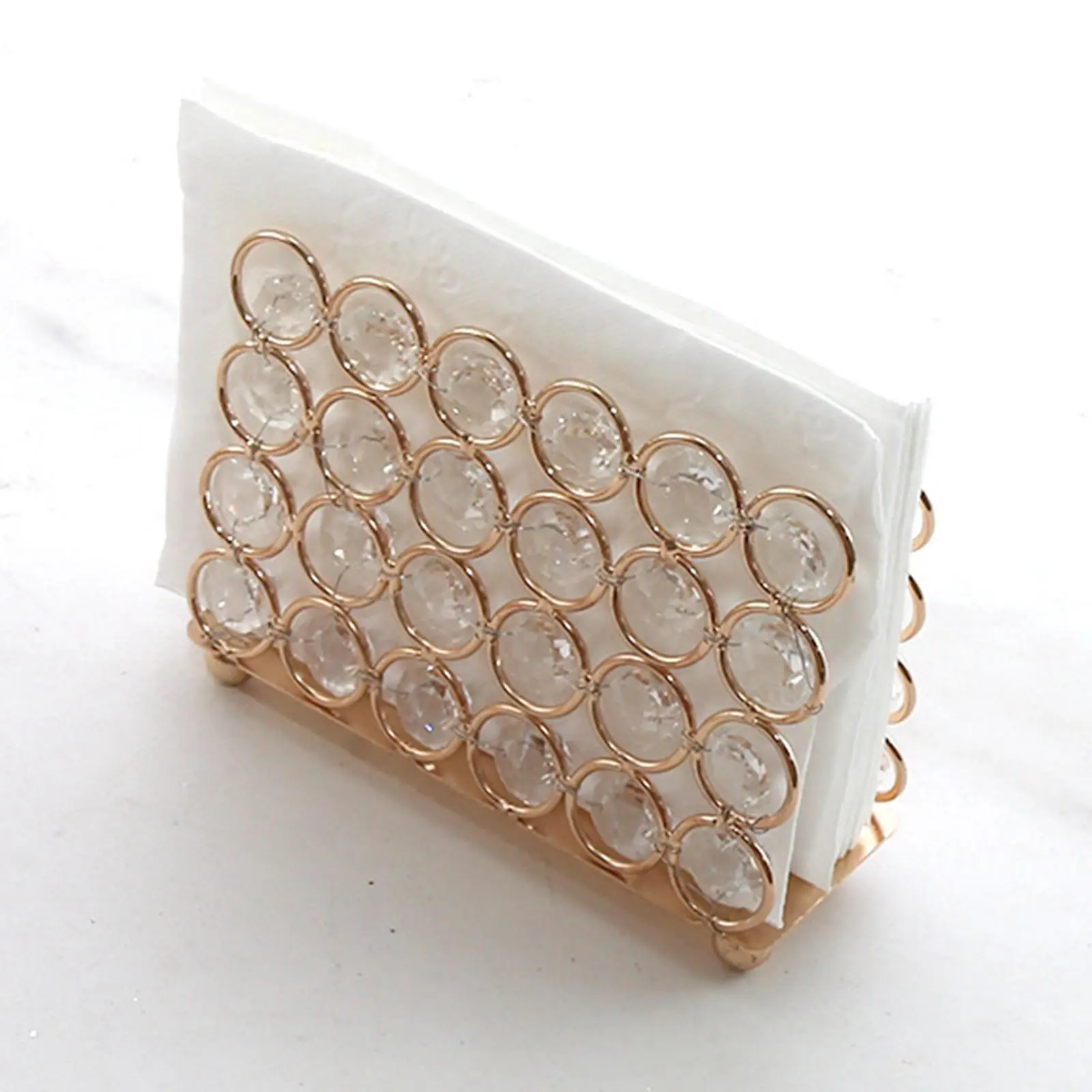 Crystal Paper Napkin Holder, Serviette Holder Napkin Rack for Home Restaurant Hotel