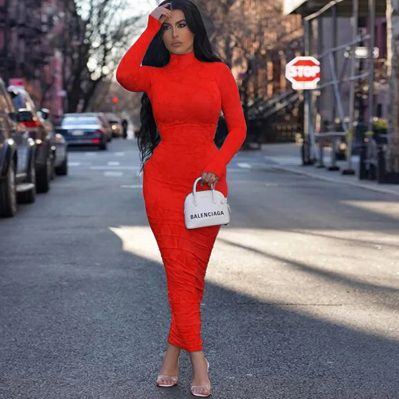 เสื้อยืดแขนยาวจับจีบพิมพ์ลายใหม่สำหรับฤดูใบไม้ผลิ2024แฟชั่นเอวสูงชุดรัดรูปปาร์ตี้คลับ