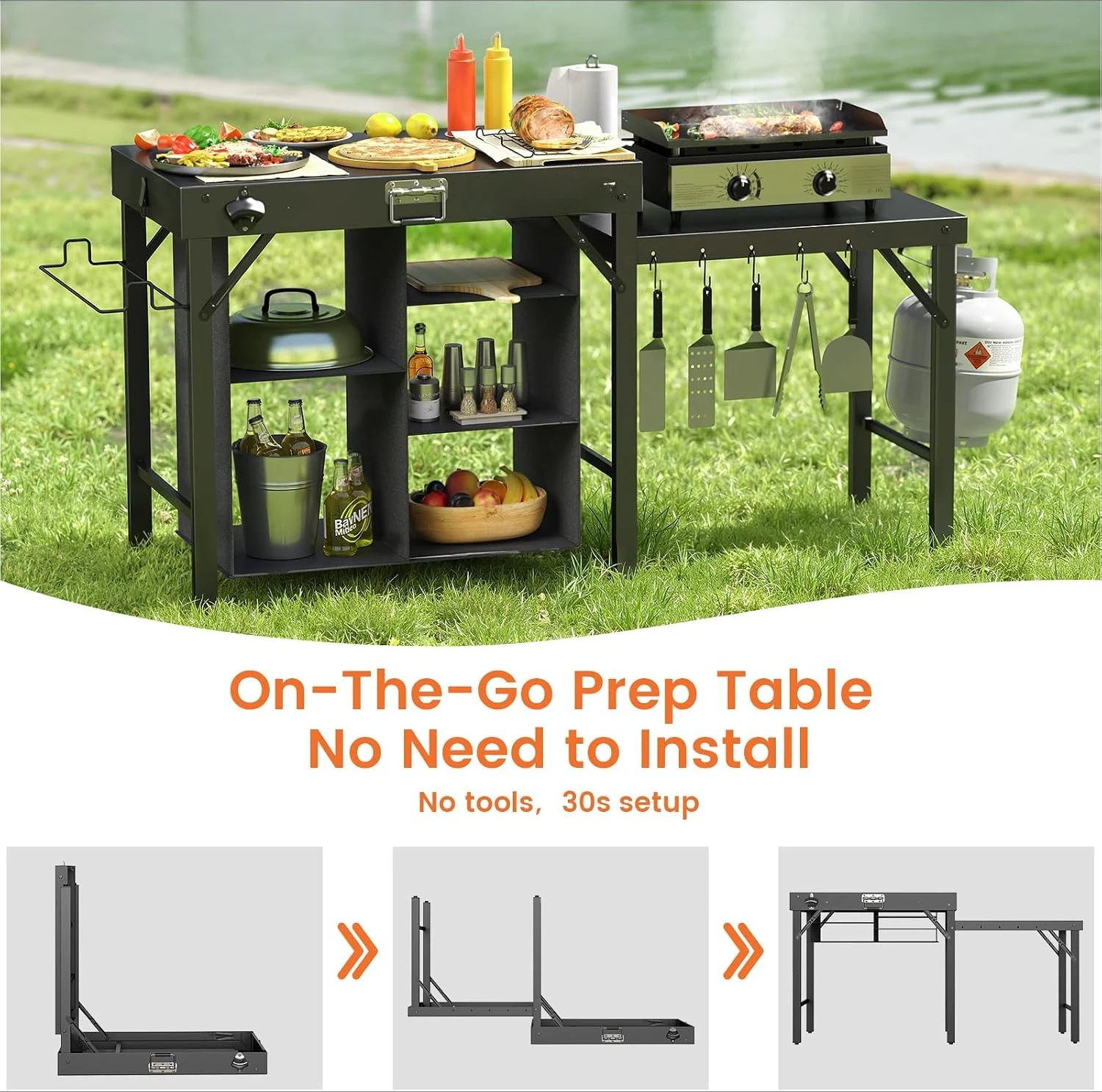 Faltbarer Outdoor-Grill-Arbeit – Outdoor Camping Griddle Bewertung und Preis