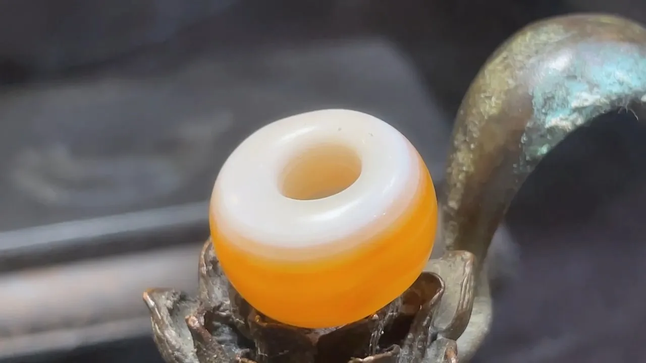 Tibetan Nepalese Himalayan Bead Ancient Agate Old Dzi Talisman eye Bead Amulet