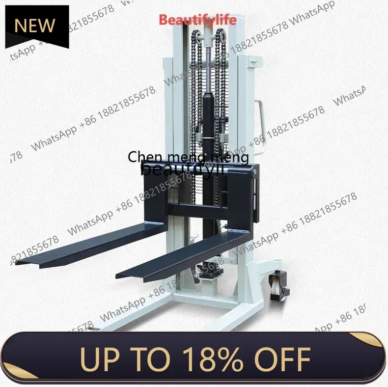 

P178 Manual Stacker Lift Truck Small Hydraulic Loading Truck Stacker