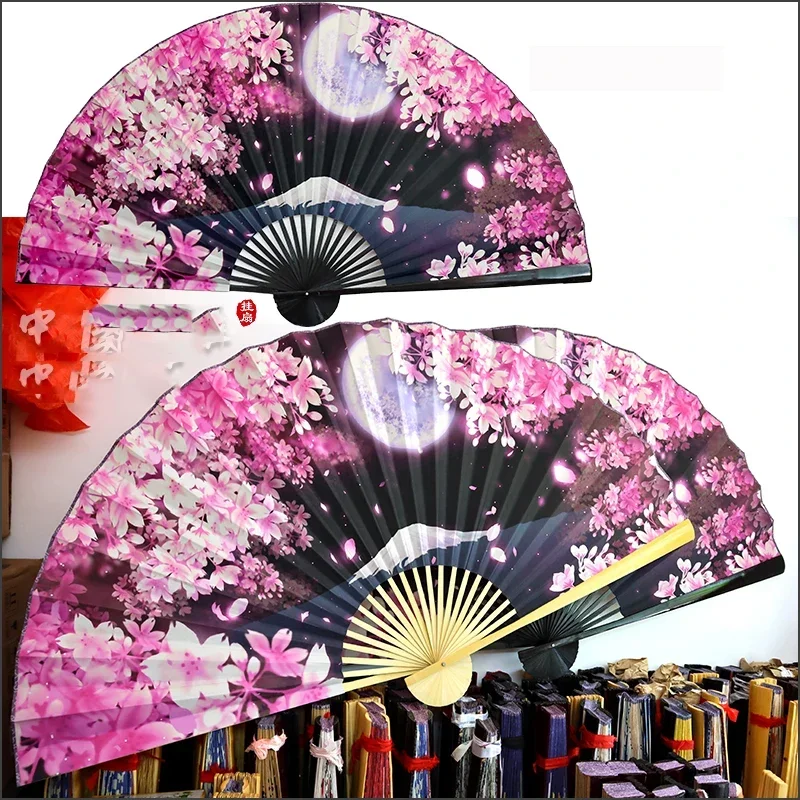 1PC Unfold 90cm Japanese-Style Large Fan Hanging Paper Folding Fan Hotel Restaurant Wall Home Decoration