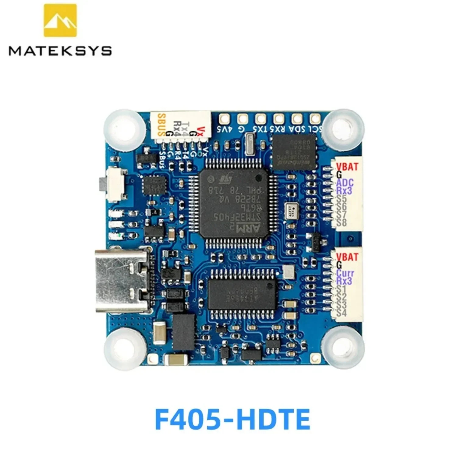 MATEK F405-HDTE F4 Flight Controller STM32F405 Built-in Dual BEC OSD Blackbox 3~12S LiPo 30X30mm For FPV Drone Instead F72UniFly