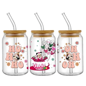 Christmas Transfer Stickers, Pink Point, UV, DTF Cup, Wraps Mug, DIY 3D Wrap Decal, Waterproof Glass, 16oz 8 Main sales helmet ls2 pink - №7