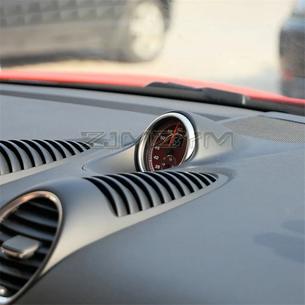 

For 2016-2023 Porsche 718 Cayman Boxste Watch Compass Electronic Timer Stopwatch Cover Car Interior AccessoriesWear Parts