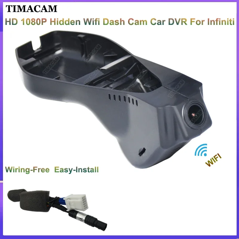 TIMACAM HD 1080P Wifi Car Dvr Video Recorder For Infiniti qx70 qx50 ex37 g37 fx 2013 - 2017 2018 Dash Cam Camera Plug and Play