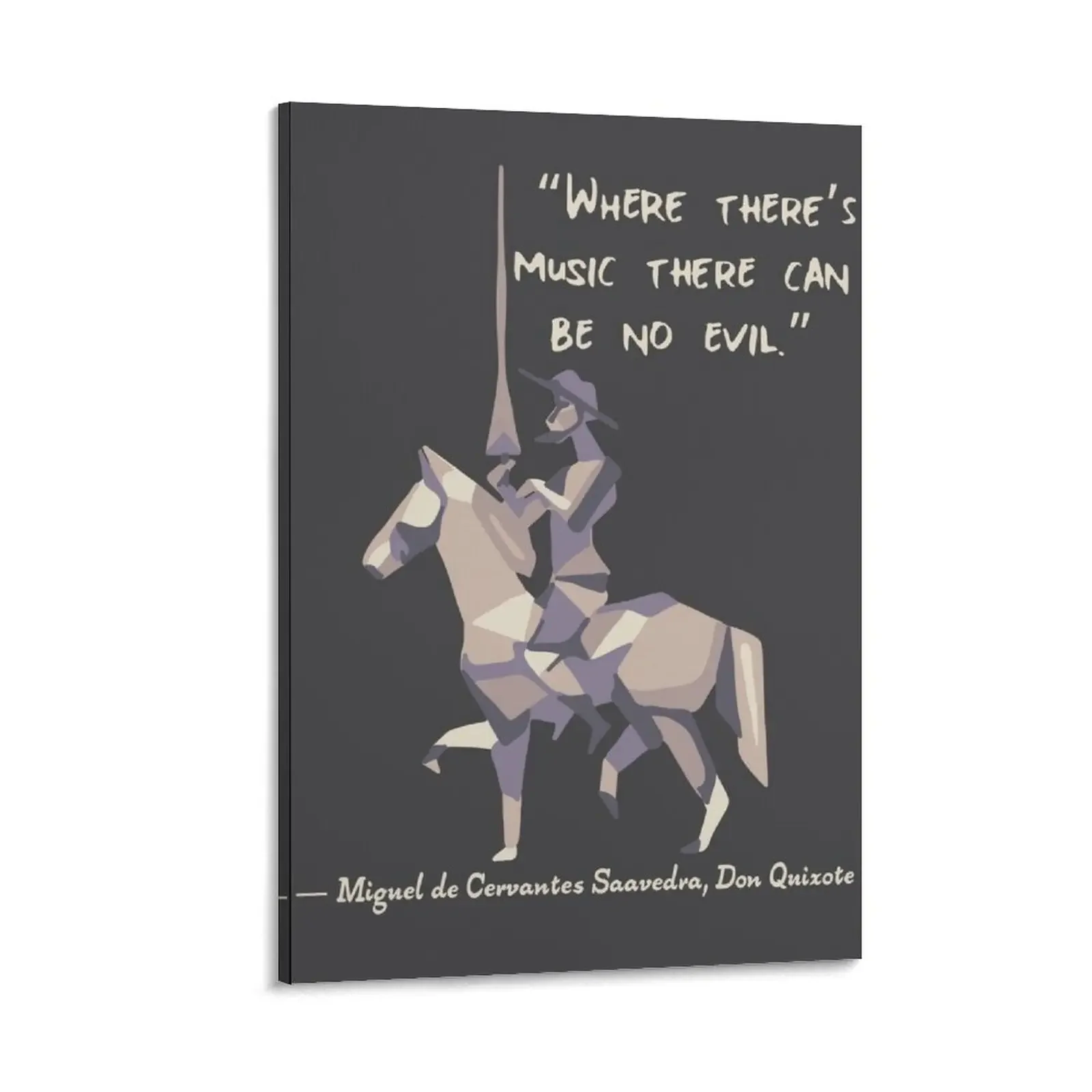 

Don Quixote Quote Canvas Painting bedroom decoration home decorations japanese room decor Decorative painting for bedroom