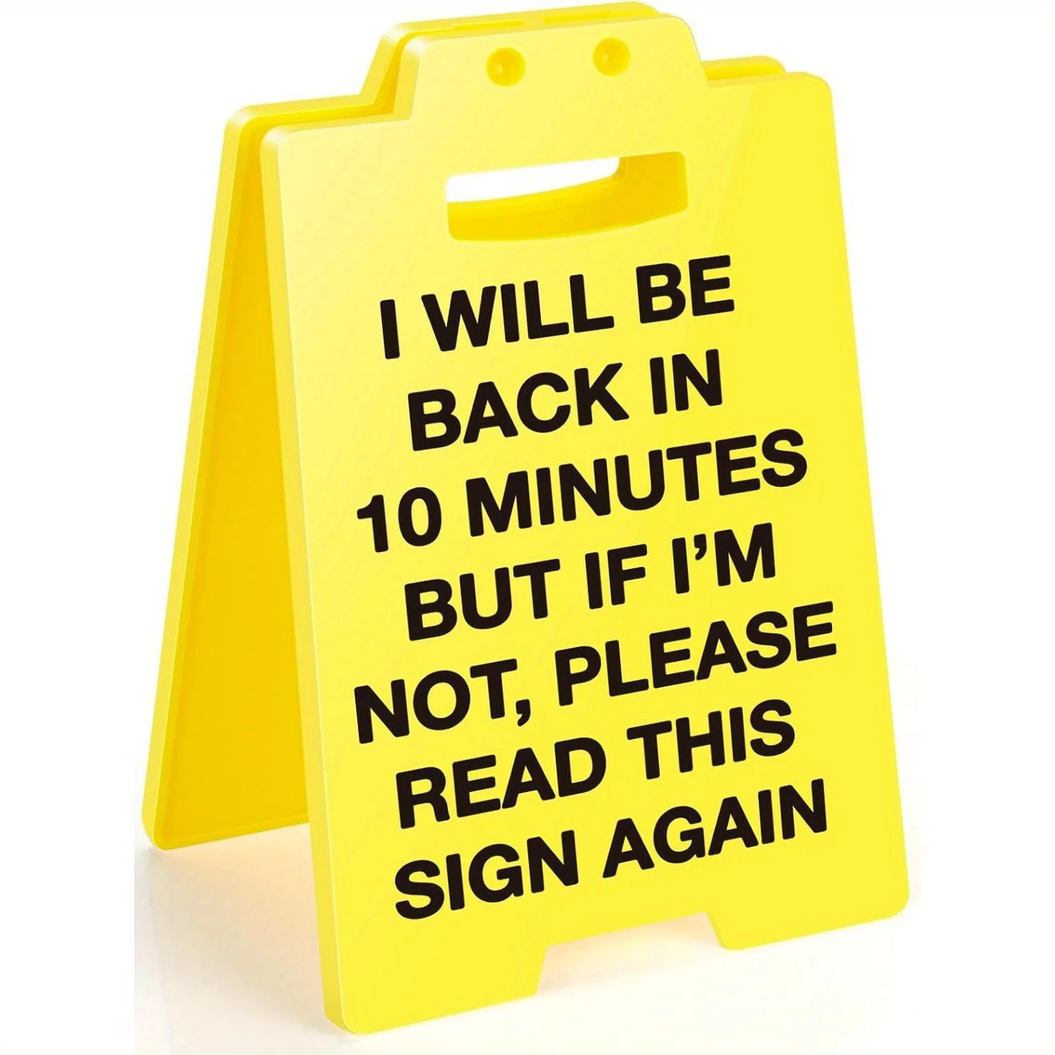 Funny Office Desk Sign - Out to Lunch Be Right Back in Minutes, Gag Fun Gift for Coworker Teammate Employee Boss, Office Desk Si