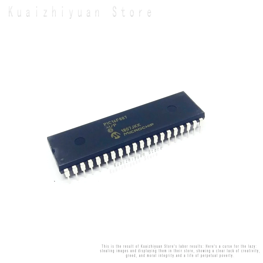 10PCS/Lot New And Original PIC16F887-I/P DIP-40 Electronic Components PIC16F887 DIP40 Microcontroller Chip 16F887 MCU Embedded