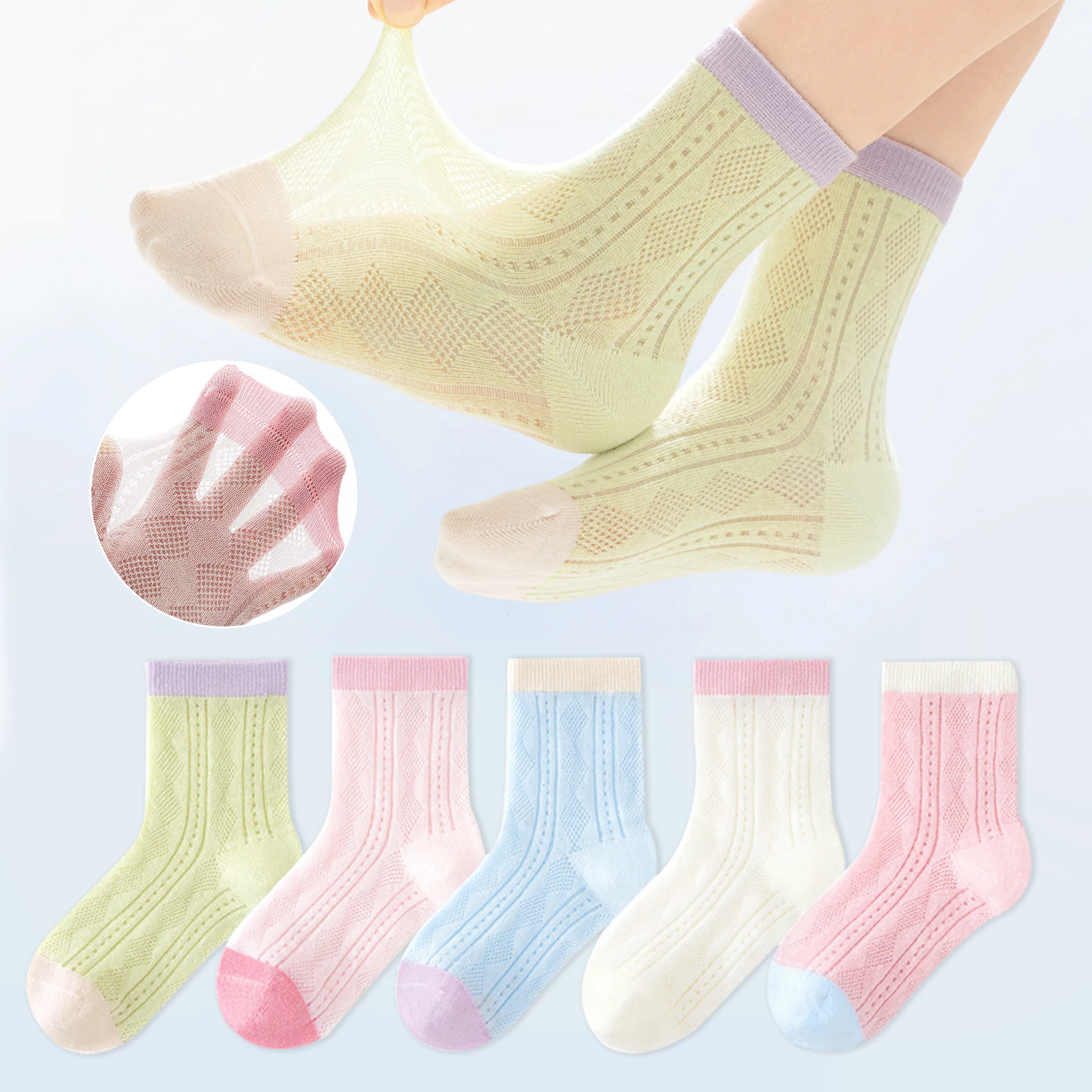 Japanese Daily Lifestyle - 5 pares de calcetines para niños,