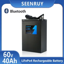 60v 40AH LiFePo4 Deep cycle Lithium Iron Phosphate Battery Pack Built in 60A 80A 100ABMS Perfect For Tricycle Motorcycle