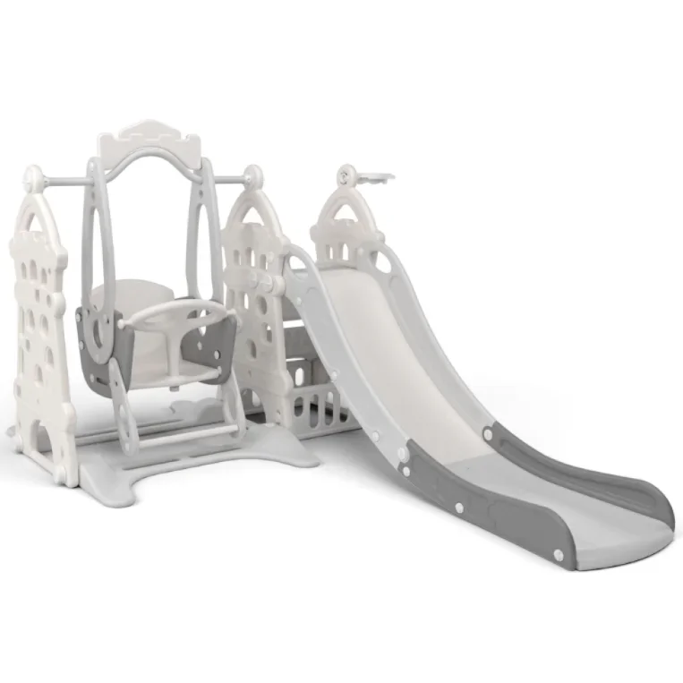 2026 Multi-Functional Mini Castle Indoor Slide With Swing Toys Plastic Safety Toy  for Children