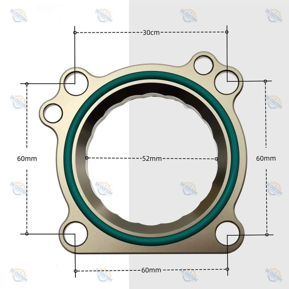 Throttle Body Spacer For VW Golf 1.4T 1.6L Polo Passat Tiguan Bora Lavida EA111 Engine Aluminium Throttle Vortex Intake Gasket