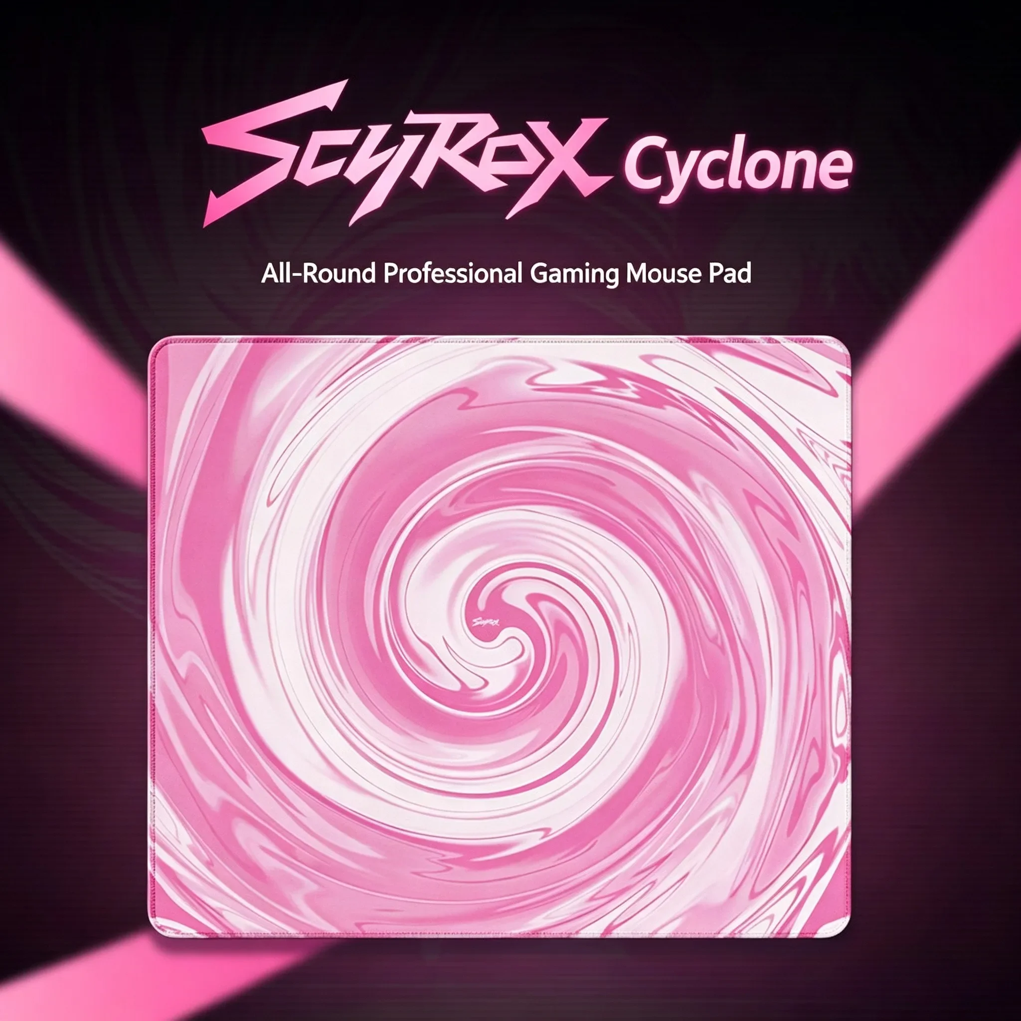 Scyrox Tornado 490x420x2mm Fine Fabric Balanced Gaming Mouse Pad Smooth Control for CS2 Valorant Esports Office Laptop