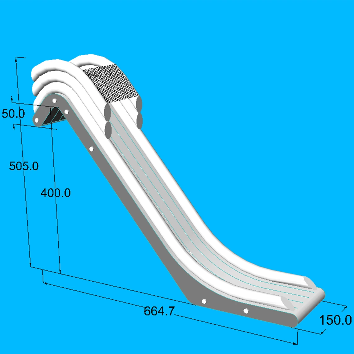 Inflatable Floating Pool Water Slides Inflatable Dock with Seat Inflatable Yacht Slide with Cheap Price