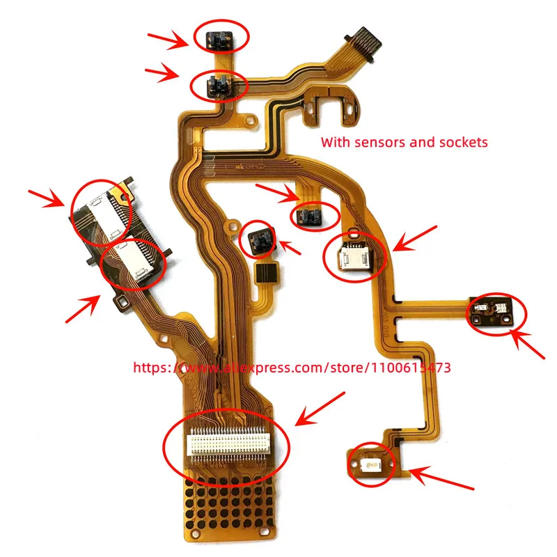 NEW Lens Back Main Flex Cable For CANON Powershot G7 G9 Digital Camera Repair Part With socke With sensor