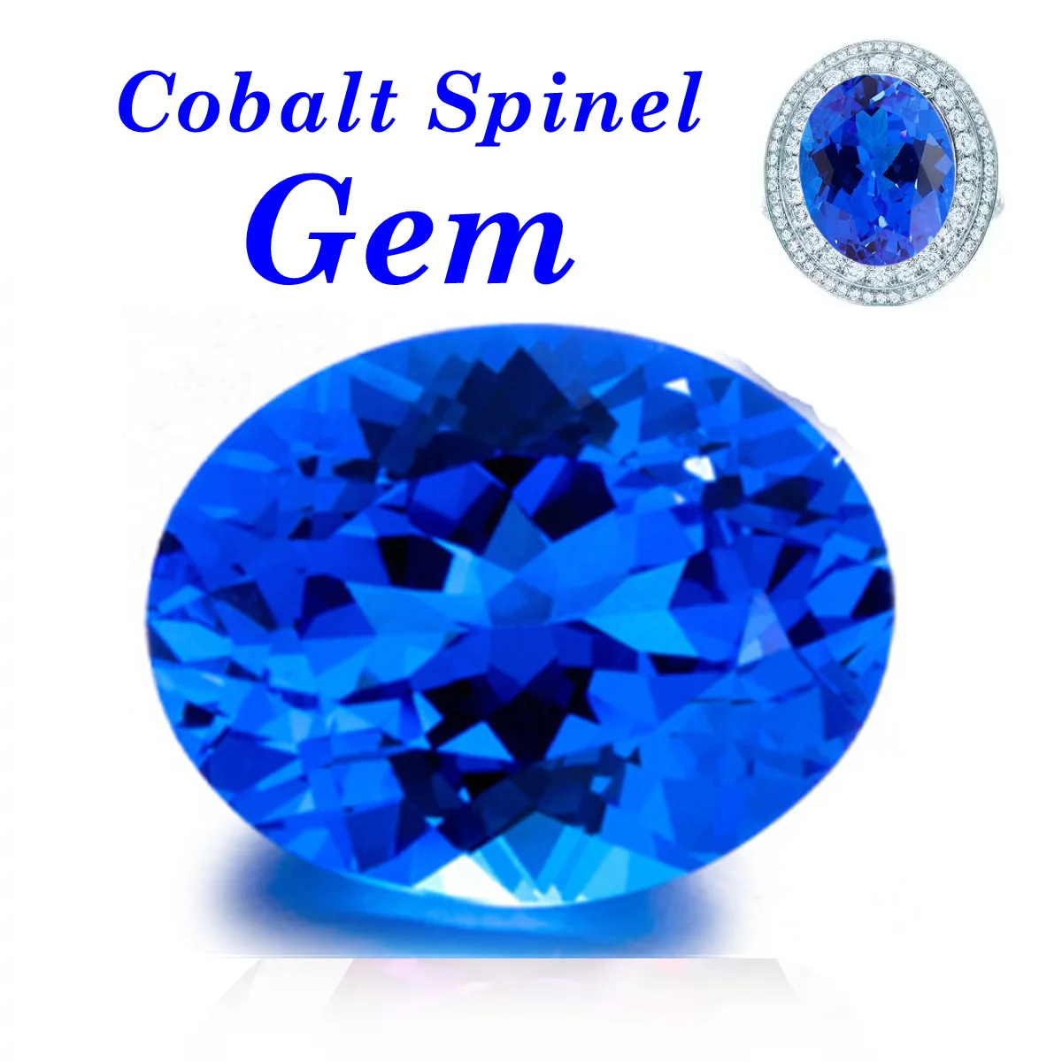 

Pretty Cobalt Spinel Oval Faceted Cut Dazzling Gemstones For Jewelry Making Gem Collection Charms Stone