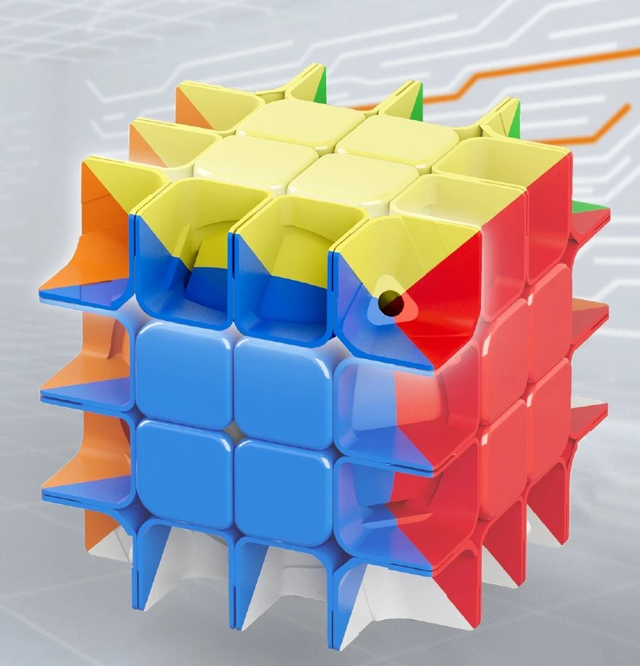 YongJun MGC 4x4x4 Speed-micro Actuator รุ่น Magic Cube Professional ของเล่นแม่เหล็ก Cubo Magico Educationa ของเล่น