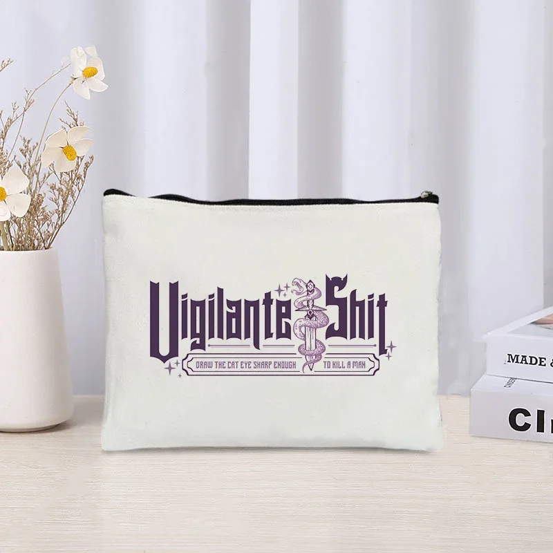 Folklore Music Album Swifter Midnight 1989 Lyrics Makeup Bag Trendy Women Handbag Luxury Canvas Ladies Travel Cosmetic Organizer