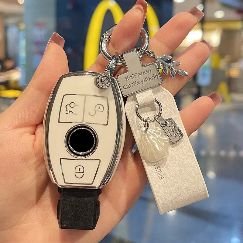 

Car Key Case Cover For Mercedes Benz C E M S CLA CLS CLK GLC GLK G C260L A200L E200L E300L GLC260L Car Keychain Holder